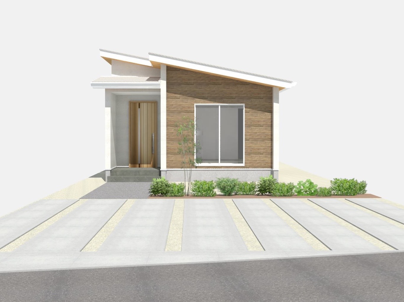 加茂郡川辺町外観パース