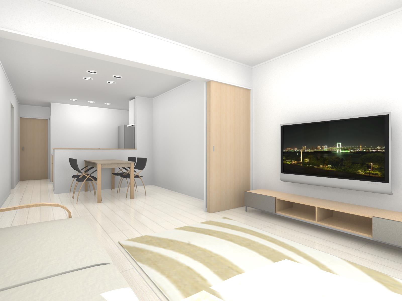 加茂郡川辺町内観パース②