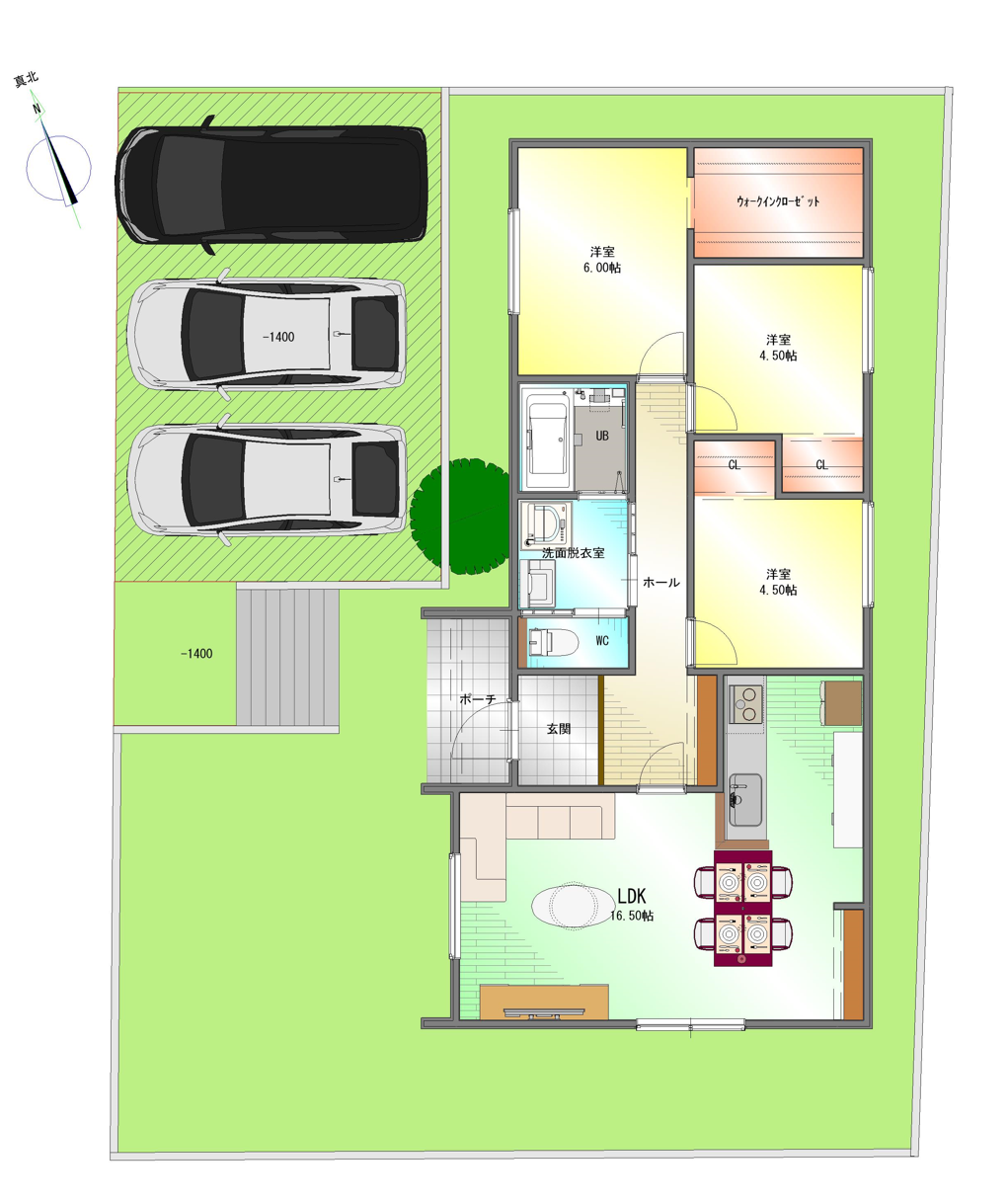 多治見市滝呂町間取り図