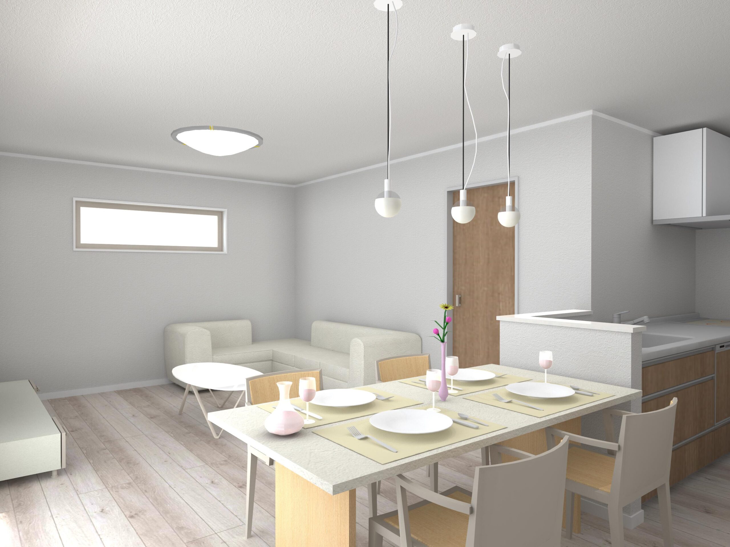 多治見市滝呂町内観パース②