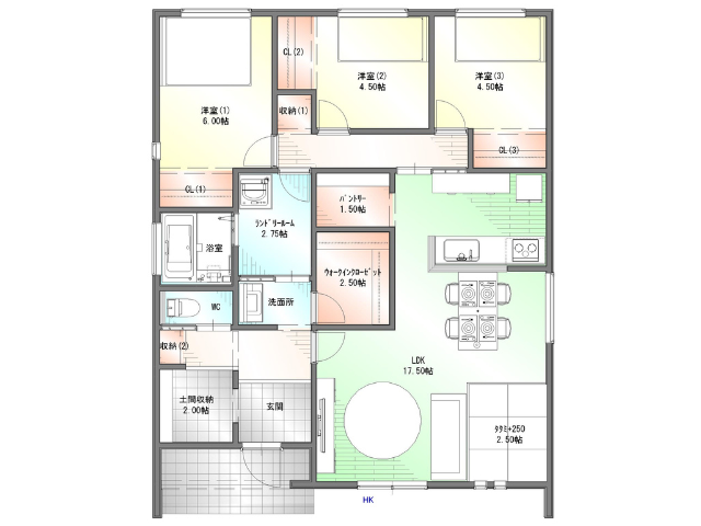 瑞浪市土岐町間取り図